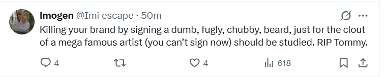 Taylor Swifts fiancé Travis Kelce labelled dumb, fugly, chubby