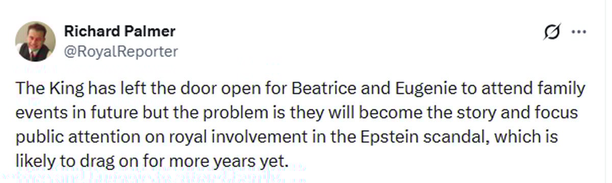 King Charles finally reaches an agreement with Princess Eugenie, Beatrice