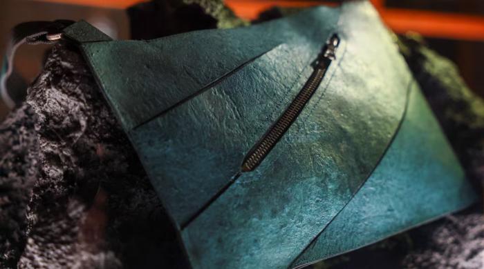 Fossil to fabric: The world’s first dinosaur collagen handbag