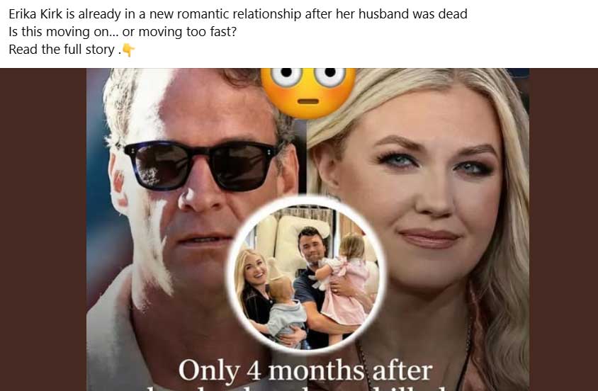 Erika Kirk dating claims surface as she reclaims Charlie Kirks legacy