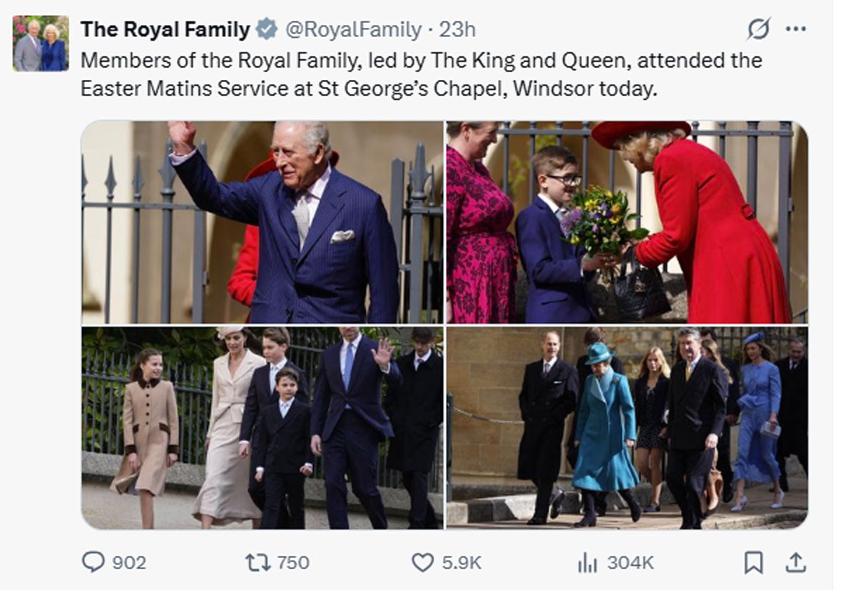 King Charles shares true feelings for Peter Phillips, Harriet Sperling after Easter service