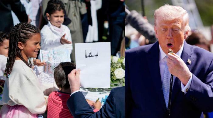 White House Easter Egg Roll: Trump mocks 'Biden autopen' as he signs autographs for kids  