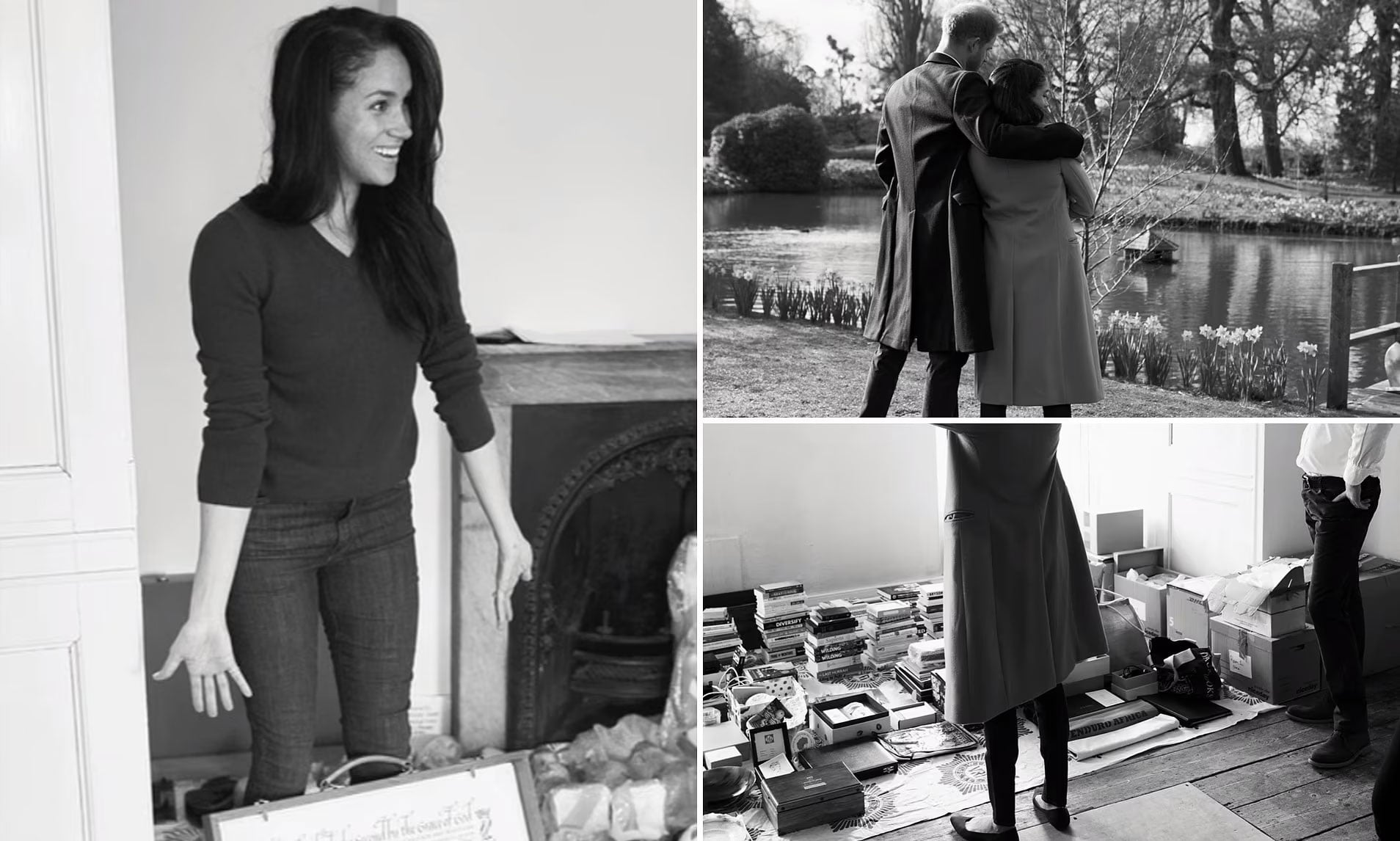 Harry and Meghan packing suitcases/ Source: Netflix