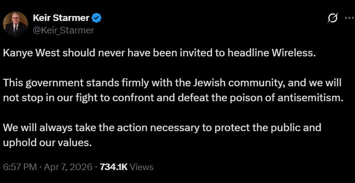 Kanye West banned: Keir Starmer blasts Wireless Festival for giving slot to controversial rapper