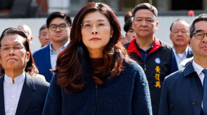 Taiwan opposition leader visits China for first time in a decade