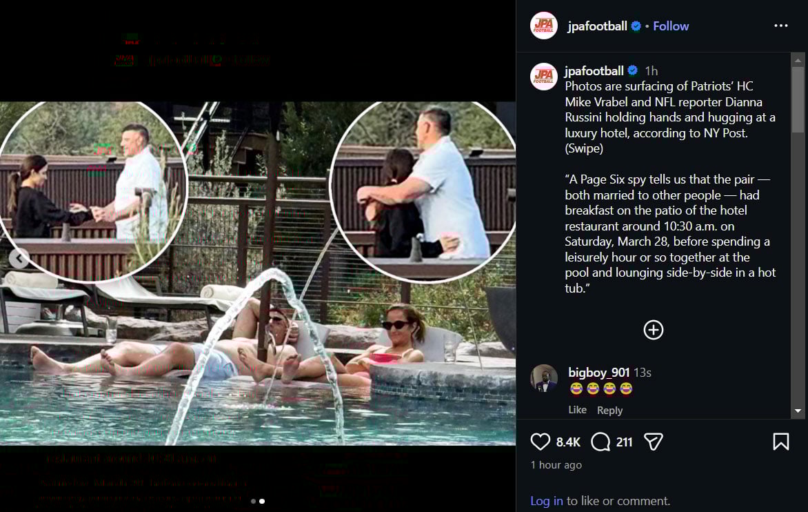 NFL Reddit explodes as Mike Vrabel and Dianna Russini leaked photos spark cheating buzz