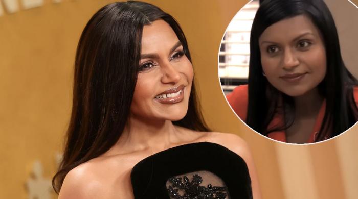 'The Office' Mindy Kaling shows off 40lb weight loss in light blue gown: Watch