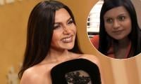 'The Office' Mindy Kaling shows off 40lb weight loss in light blue gown: Watch