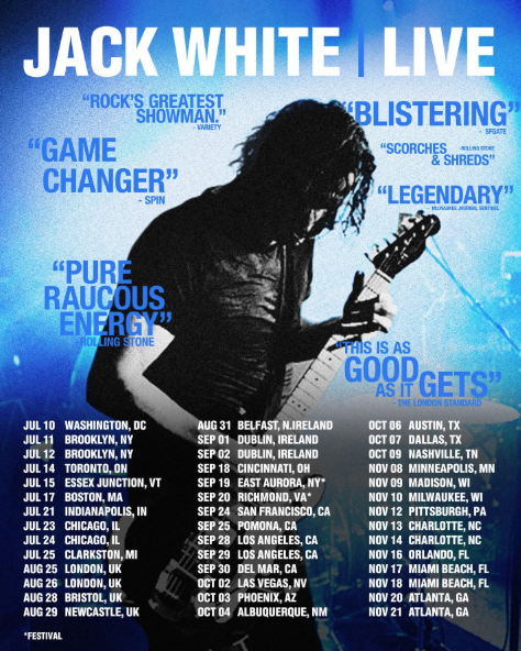 Jack White announces official tour dates