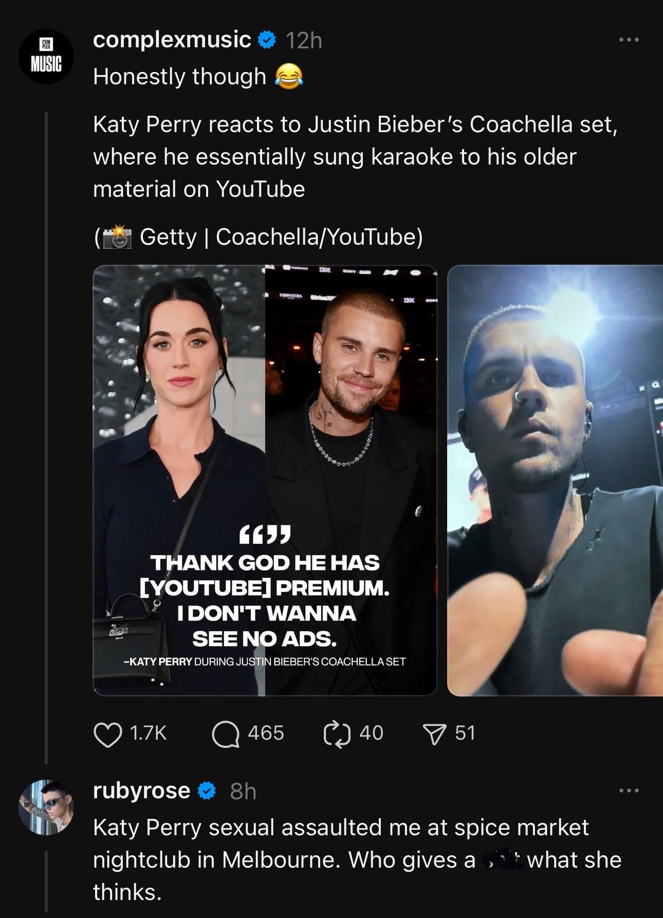 Ruby Rose drops explosive allegation against Katy Perry on social media