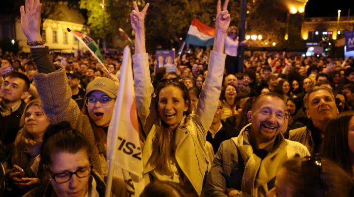 Hungary election win: Future health secretary’s dance goes viral after Peter Magyar triumph