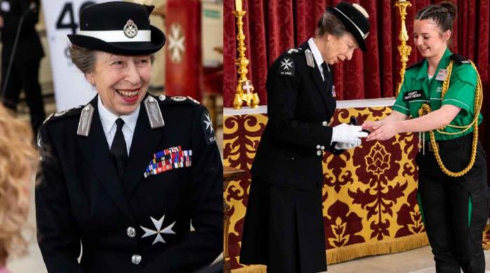 Princess Anne smiles in new photos as royals reel from Andrew scandal 