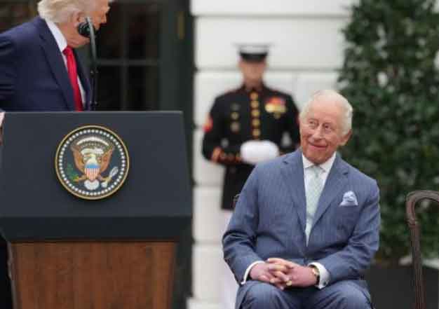 King Charles reacts as Trump reveals his mother had a crush on him