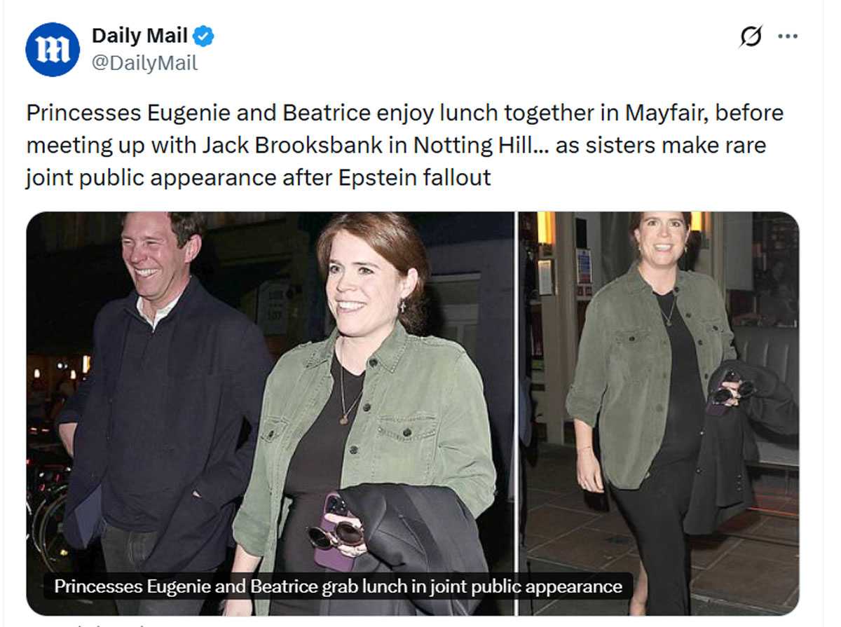 Princess Eugenie is pregnant, expecting third baby?