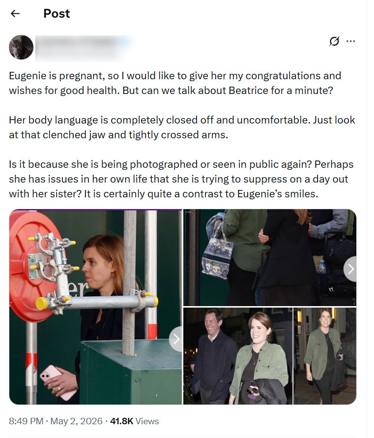 ‘Haunted’ Beatrice’s outing with sister Eugenie sparks worries behind the scenes