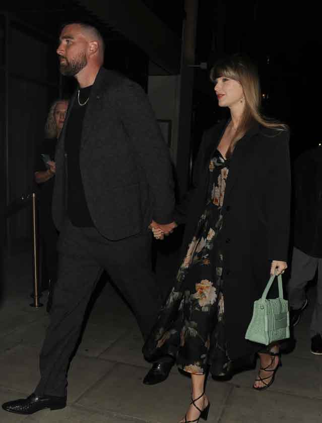 Taylor Swift and Travis Kelces London visit in pictures