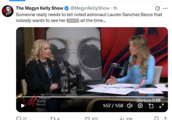 Lauren Sanchez mocked by Megyn Kelly after NYT interview