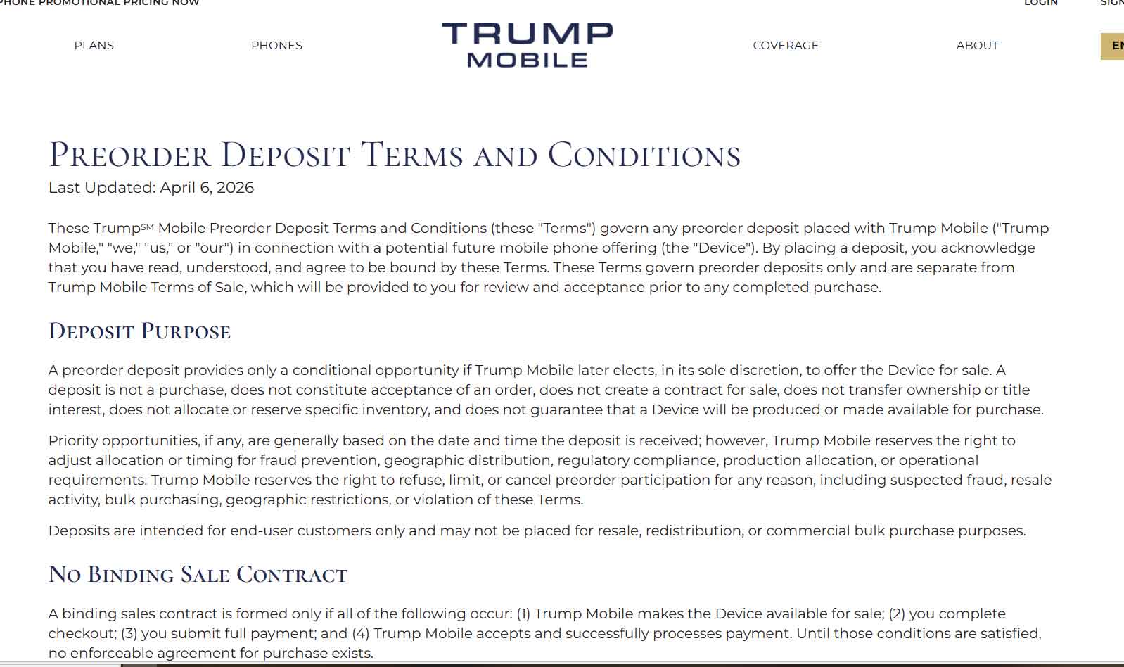 Trump phone cancelled? Outrage grows over delays and deposit concerns
