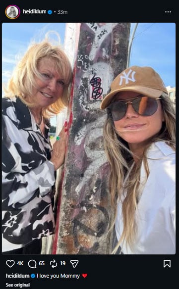 Heidi Klum دلی پوسٹ میں ماں ایرنا پر جھپٹ رہی ہے۔