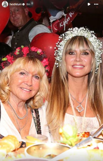 Heidi Klum دلی پوسٹ میں ماں ایرنا پر جھپٹ رہی ہے۔