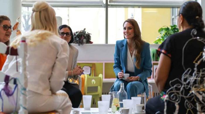 Kate Middleton meets educators from Brazil and Mexico in Italy 