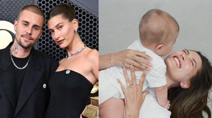 Justin Bieber's son Jack adorably feeds mom Hailey: Watch