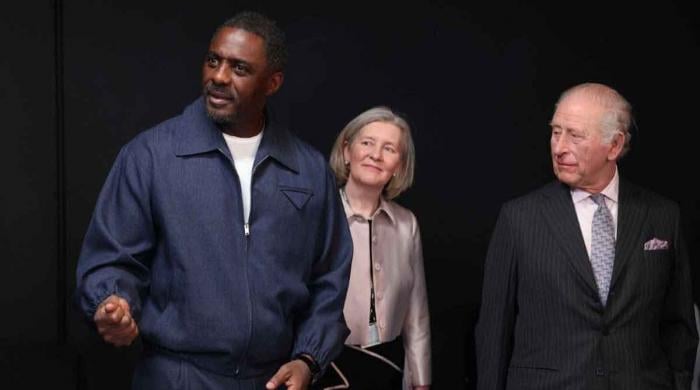 King Charles meets Idris Elba 