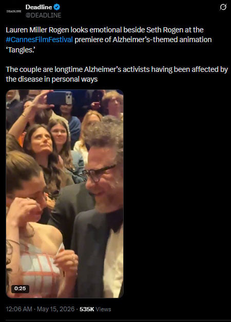 Why Seth Rogen broke down at Cannes premiere of new film Tangles?