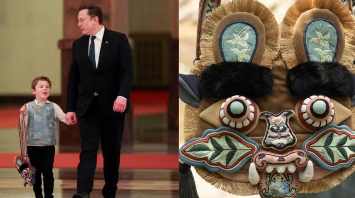 Elon Musk’s son Lil X sparks fashion craze with traditional Chinese-style vest, tiger-head bag