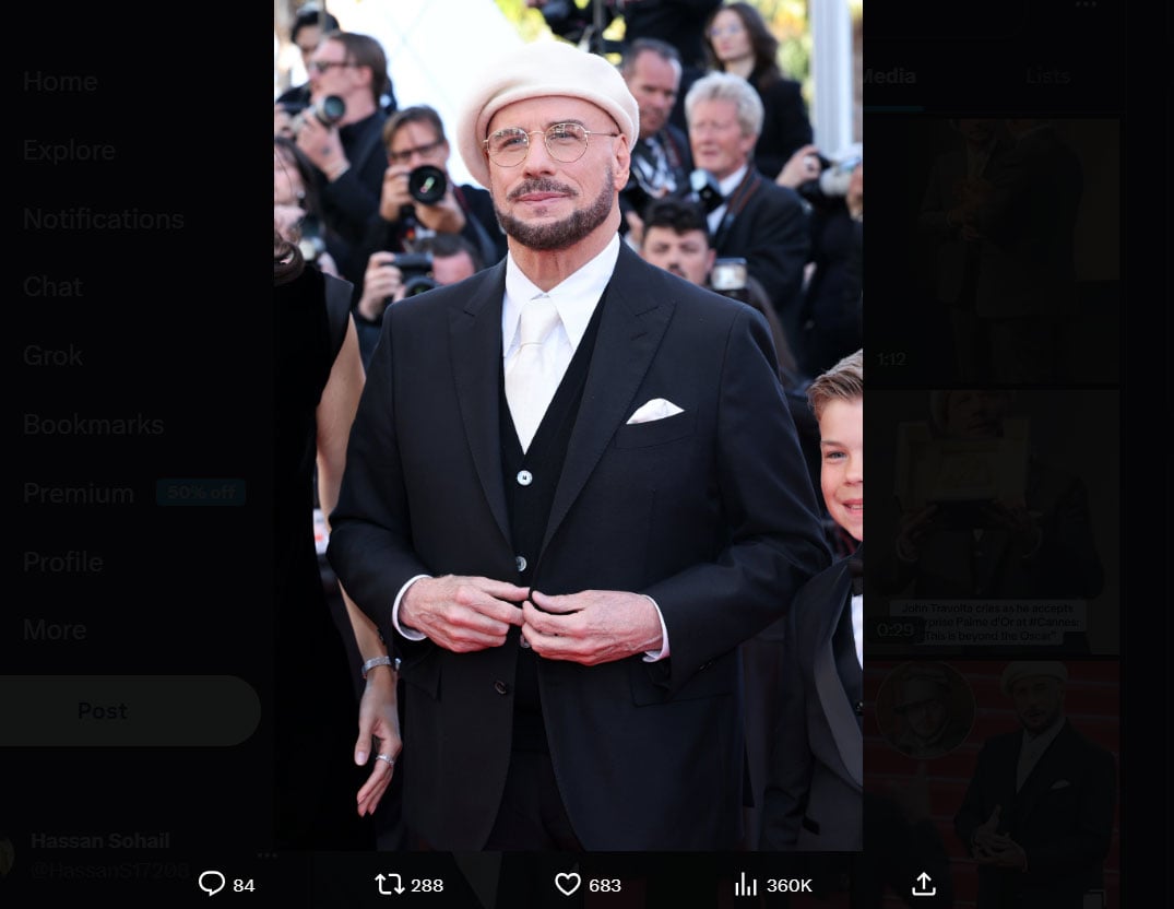 John Travolta stuns everyone at the 2026 Cannes with shocking new look