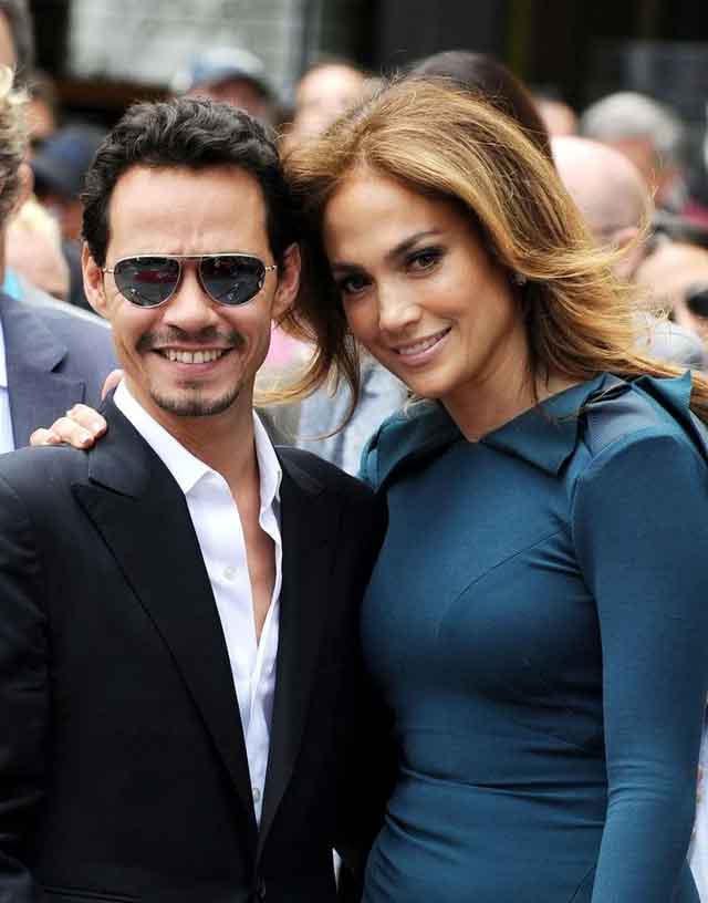 Jennifer Lopez with Marc Anthony