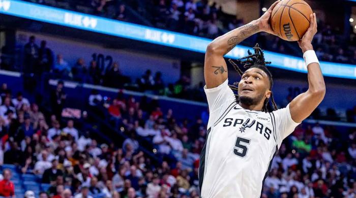 Stephon Castle leaves his mark on NBA history books as Spurs reach West Finals