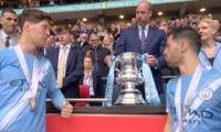 Prince William presents FA Cup trophy at Wembley Stadium 