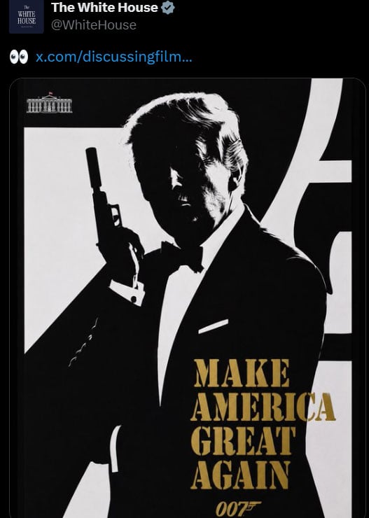 White House dresses Trump as James Bond in bizarre new photo