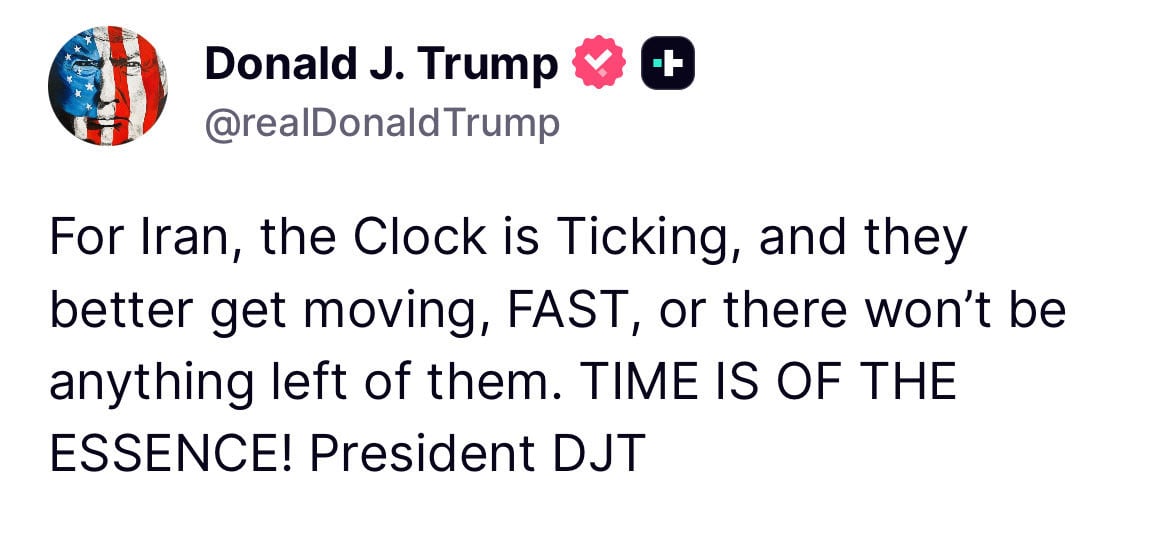 Trump issues new chilling warning to Iran: Clock is ticking