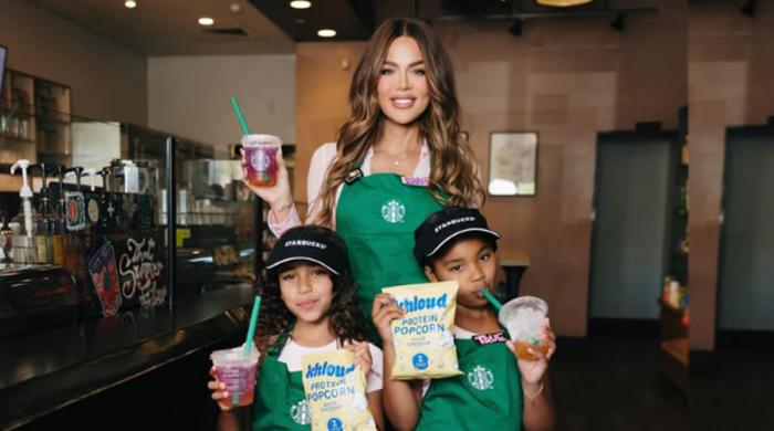 Khloe Kardashian spends day as barista with Dream and True: Watch