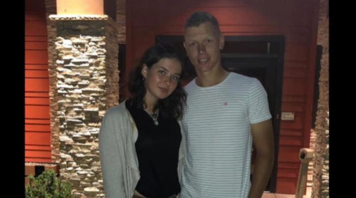 Matthias Schmid’s girlfriend Nora Worlke joins him at PGA Championship