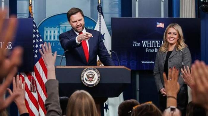 JD Vance suggests Karoline Leavitt could fill VP role in his absence 