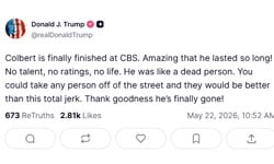 Donald Trumps blunt reaction to Stephen Colberts Late Show finale: He lasted so long