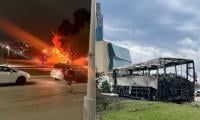 Teen faces arson charges after baseball team bus goes up in flames in Winnipeg