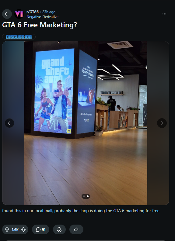 GTA 6 Ad spotted before official summer marketing push