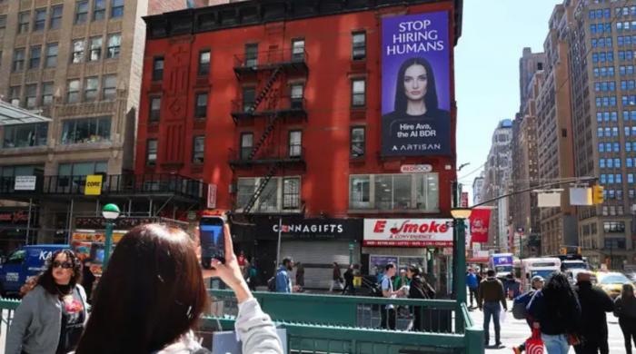 ‘Stop Hiring Humans’ billboard campaign sparks job loss fears