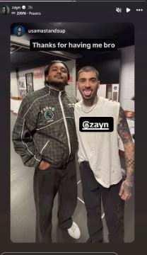 Source: Zayn Maliks Instagram Story