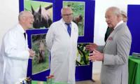 King Charles meets scientists in Yorkshire