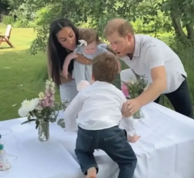 Prince Harry and Meghan Markle in the UK for their childs birthday