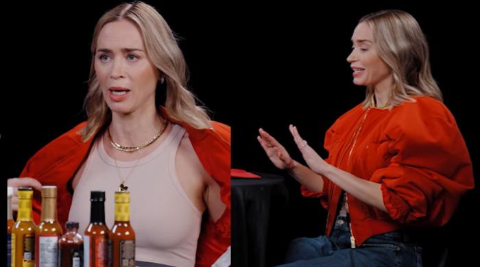 Watch Emily Blunt's hilarious reaction to every wing on 'Hot Ones'
