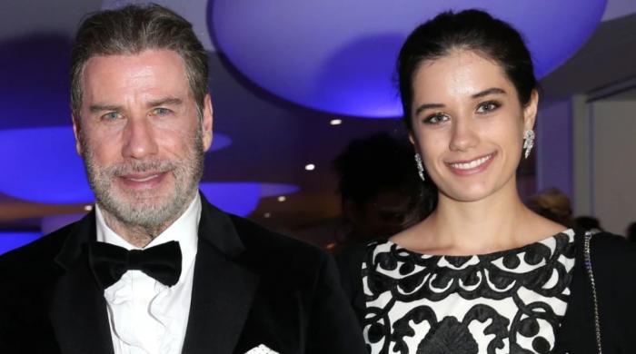 John Travolta introduces daughter Ella in 'Propeller One-Way Night Coach'