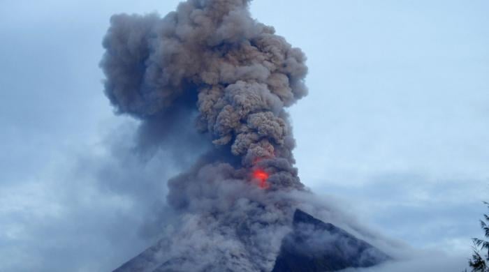 UFO spotted behind active volcano? Harvard professor exposes real truth