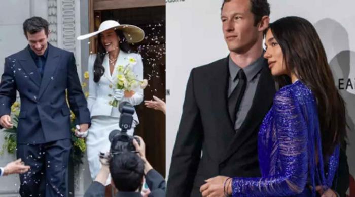 Dua Lipa shares first photo after wedding to Callum Turner