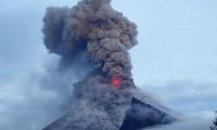UFO spotted behind active volcano? Harvard professor exposes real truth